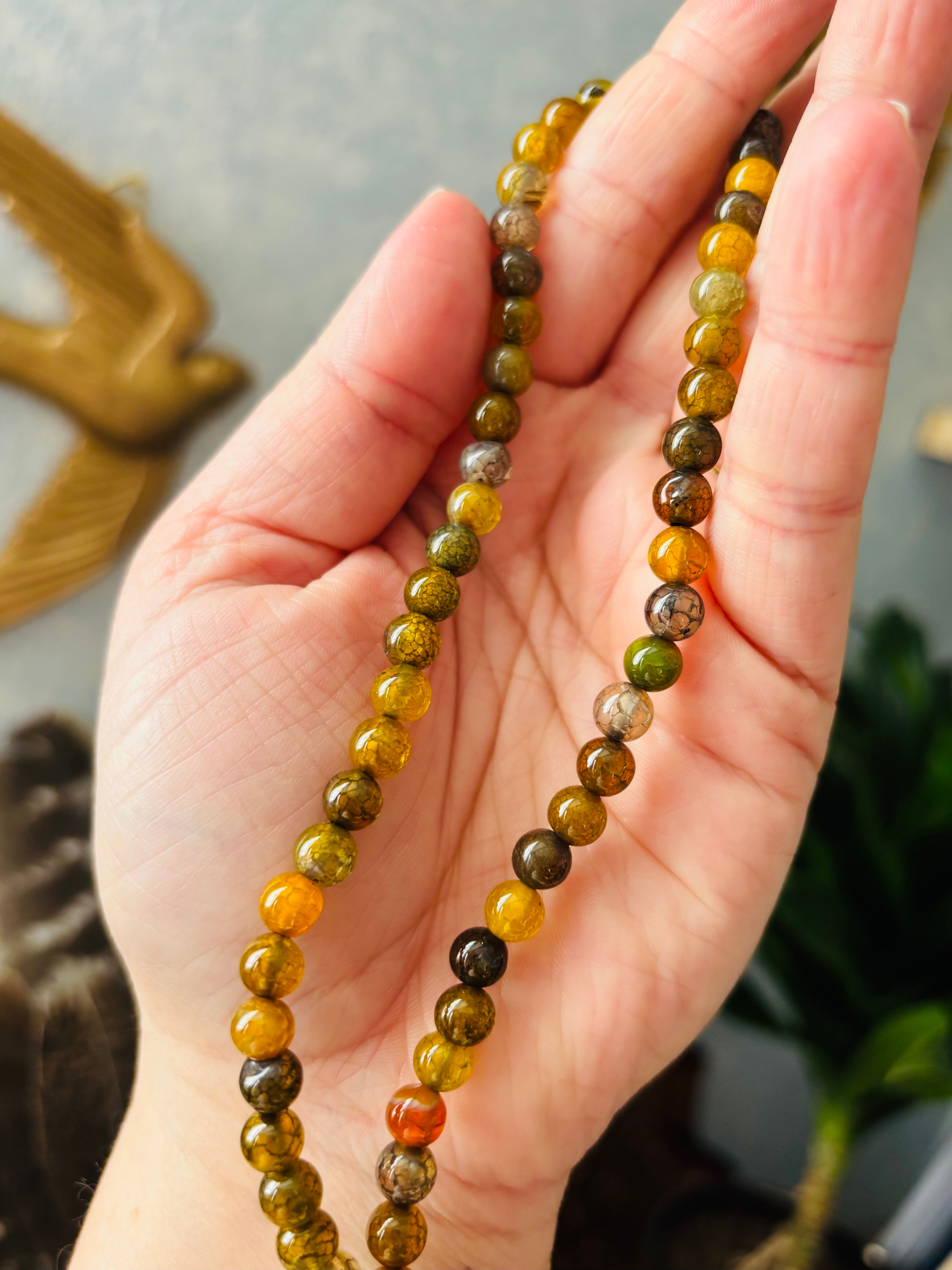 Bracelet Alma - Agate popcorn