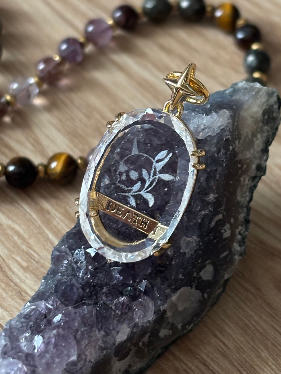 Miniature : Grigri "tarot" - Cristal de roche