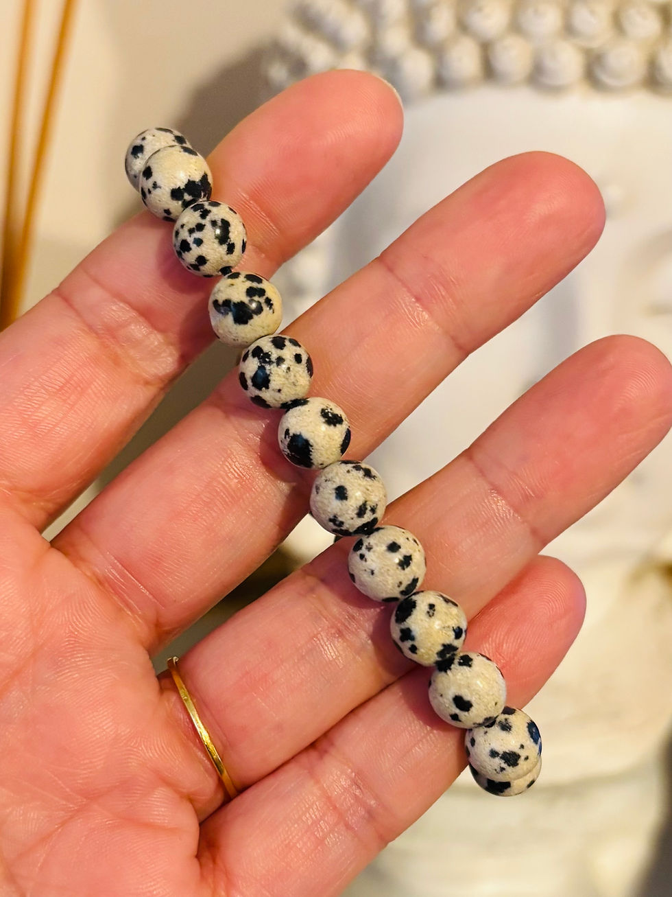 Miniature : Modèle Yggdrasil - Jaspe fruit, Jaspe Dalmatien, Bois Fossile