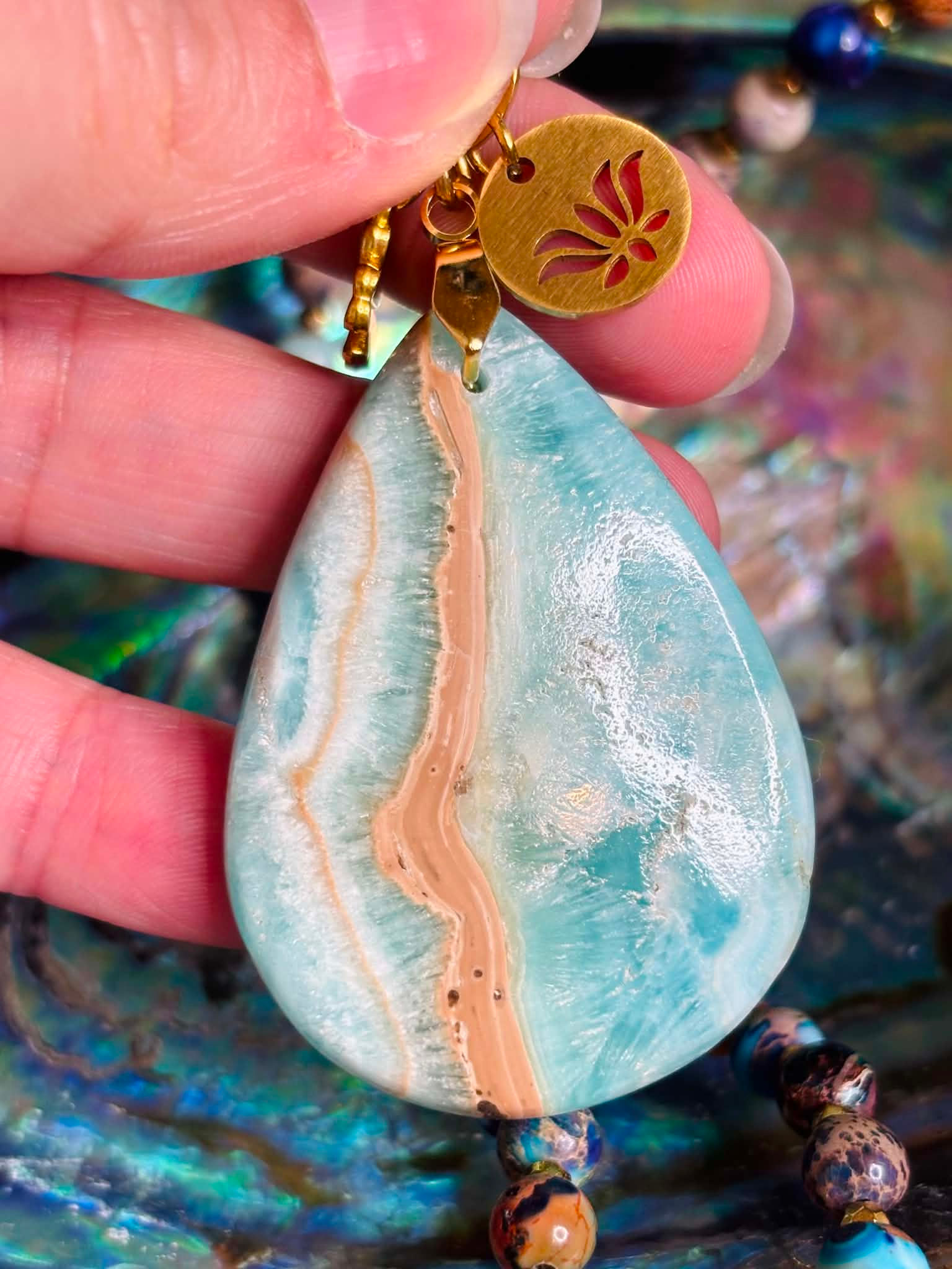 Pendentif Calcite Caraïbe