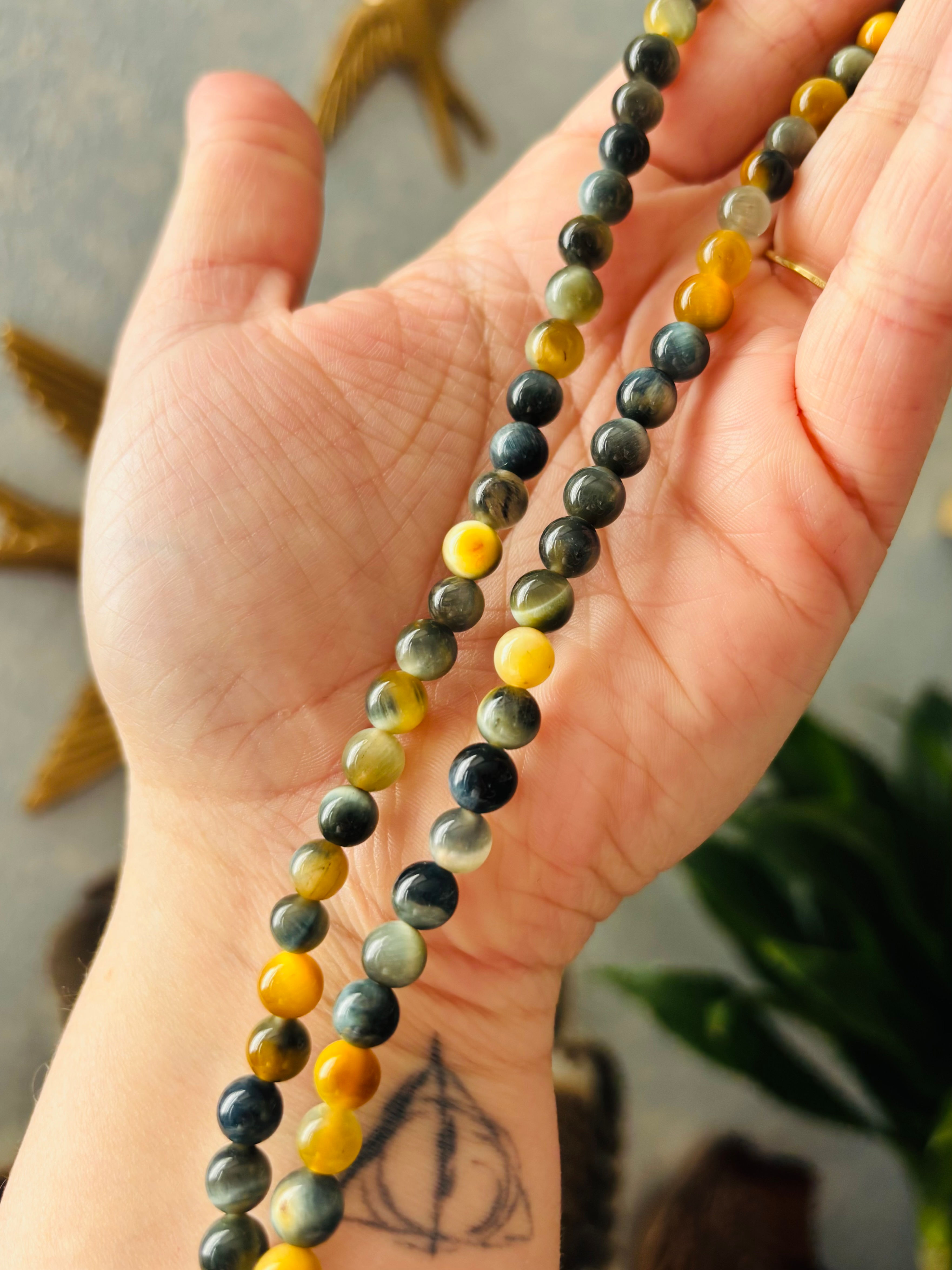 Bracelet Alma - Oeil de tigre gris