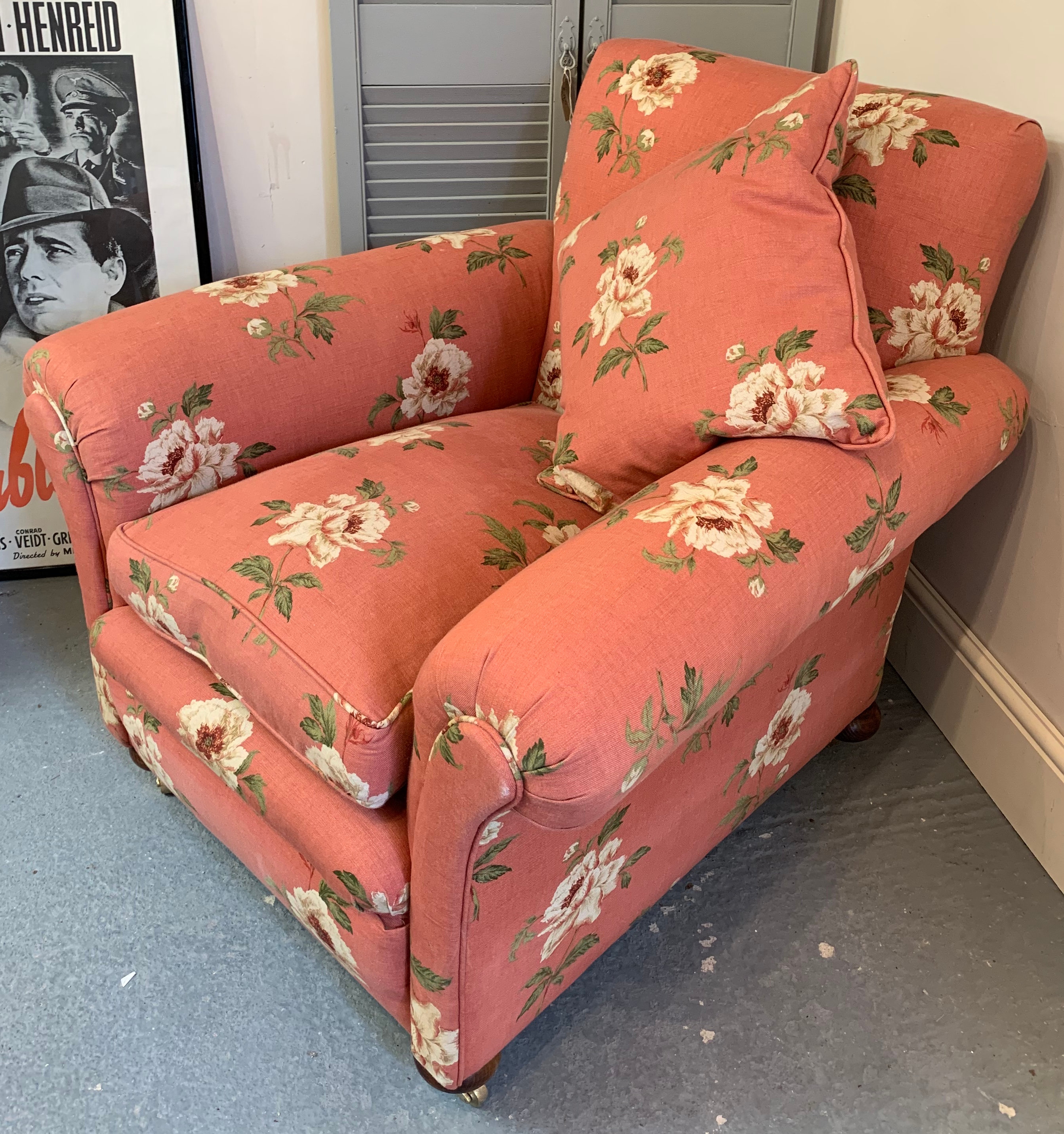 Quaint Floral Arm Chair vintagedoodahs