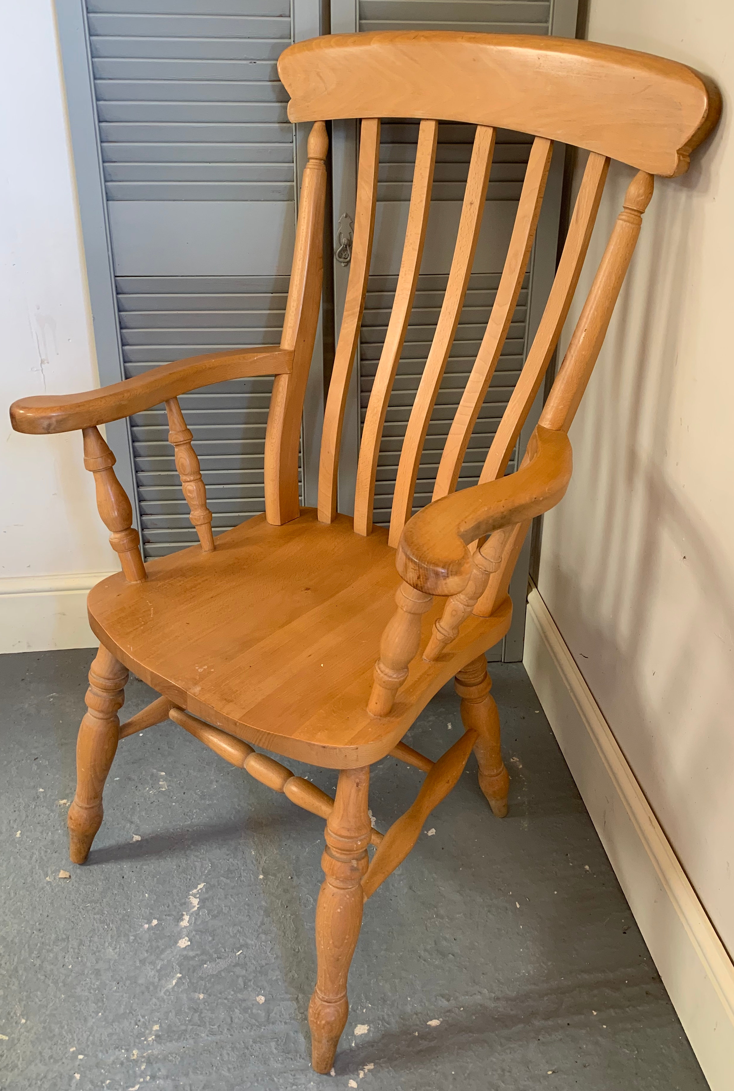 Large Grandfather Chair vintagedoodahs