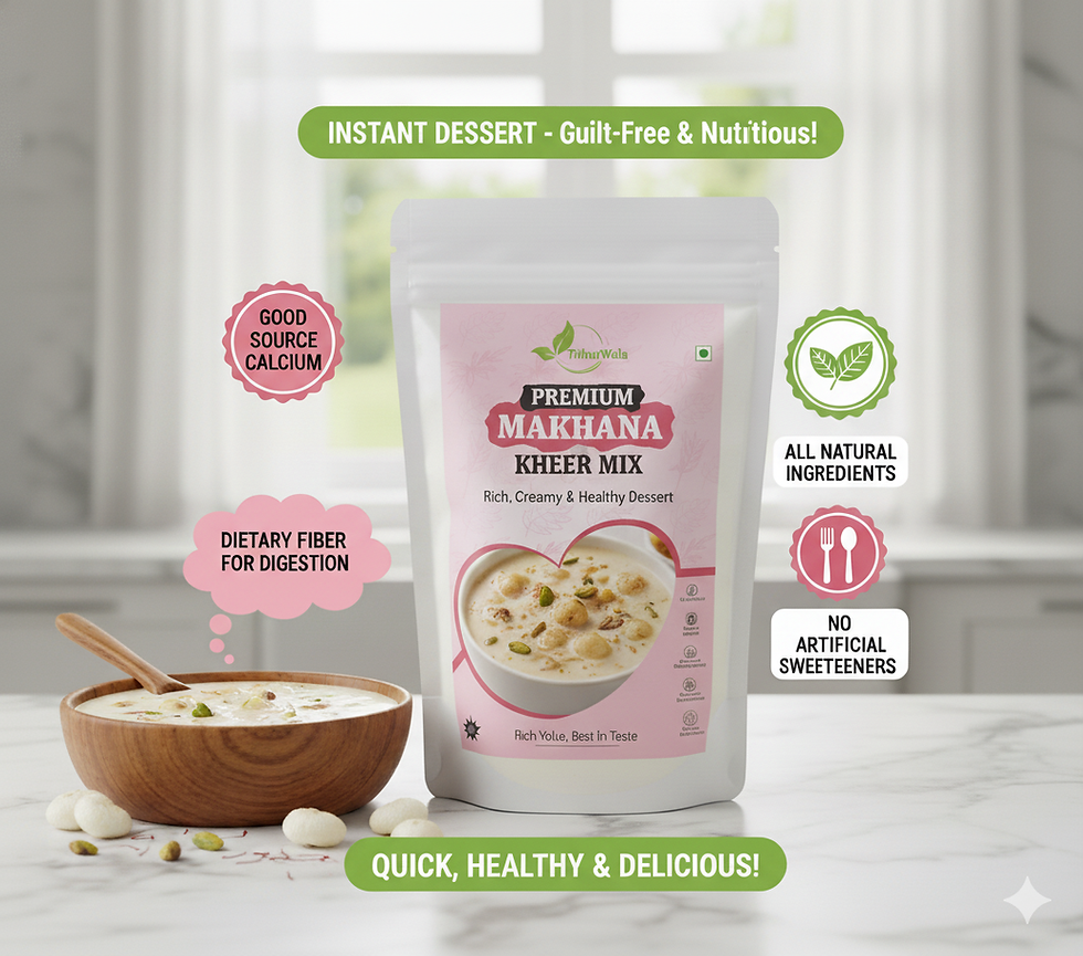 Thumbnail: TirhutWala Healthy Makhana Kheer Mix | Ready-to-Cook | Just Add Hot Milk(100gms)