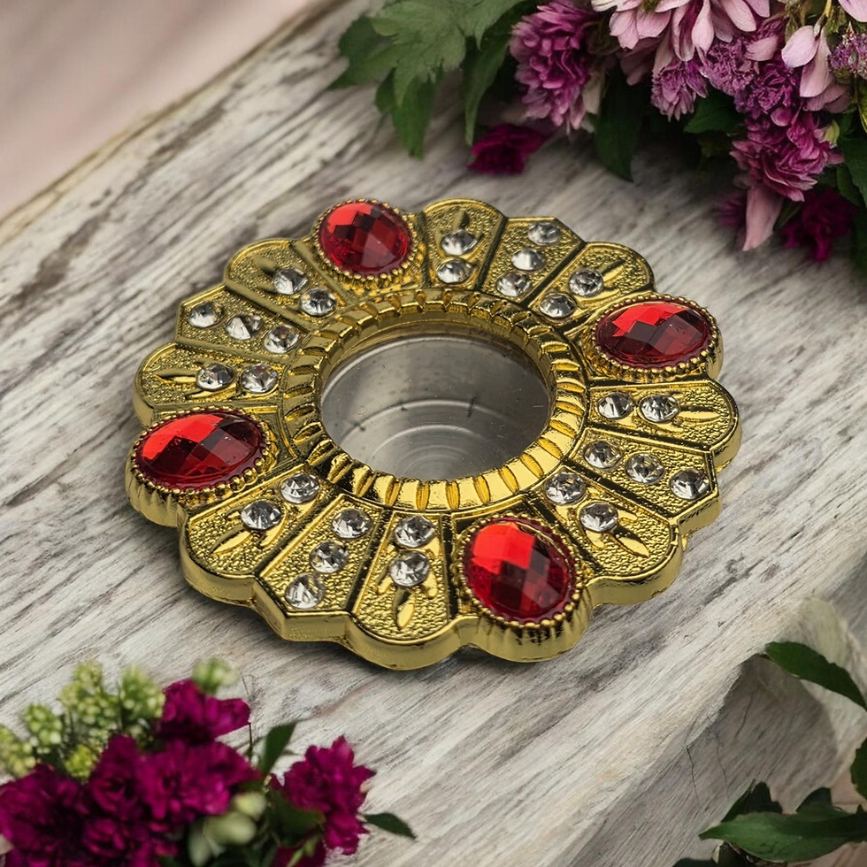 Thumbnail: Icon relic insert, red jewels, Med 44mm