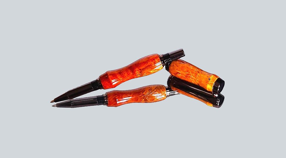 Tycoon with Afzelia Burl Wood & Gun Metal Finish