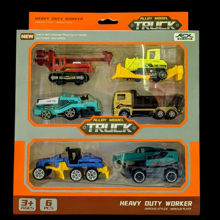 Thumbnail: Heavy Duty Worker Alloy Model Truck Set