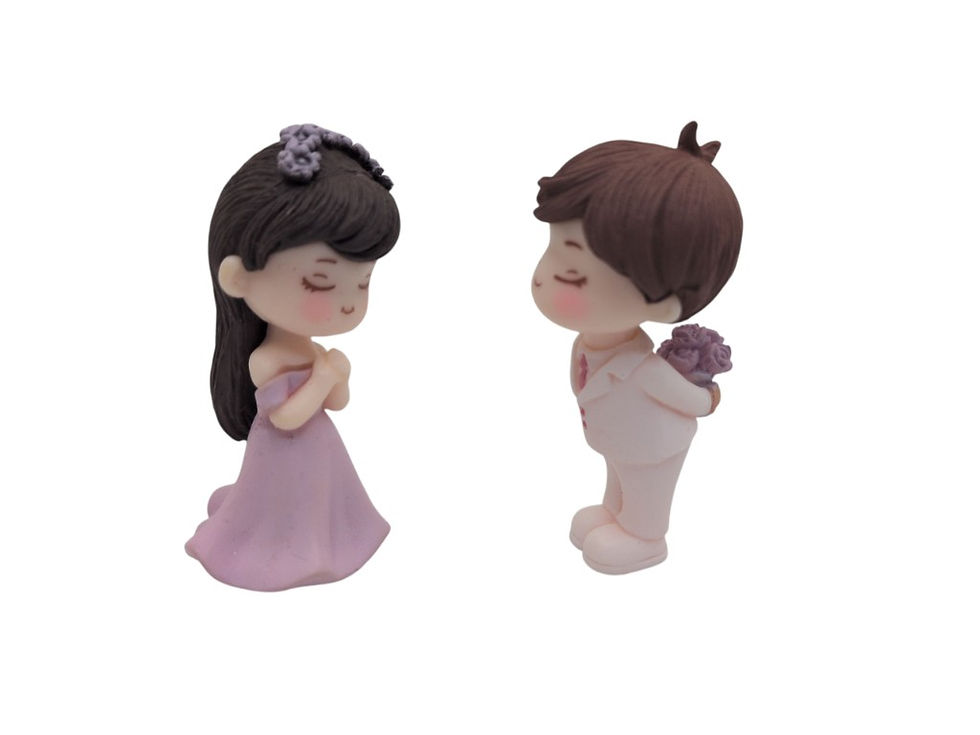 Thumbnail: Cute Boy and Girl Proposing Dolls for Decoration & Cake Doll