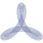 Optimal Crossroads Trefoil Logo Line Art