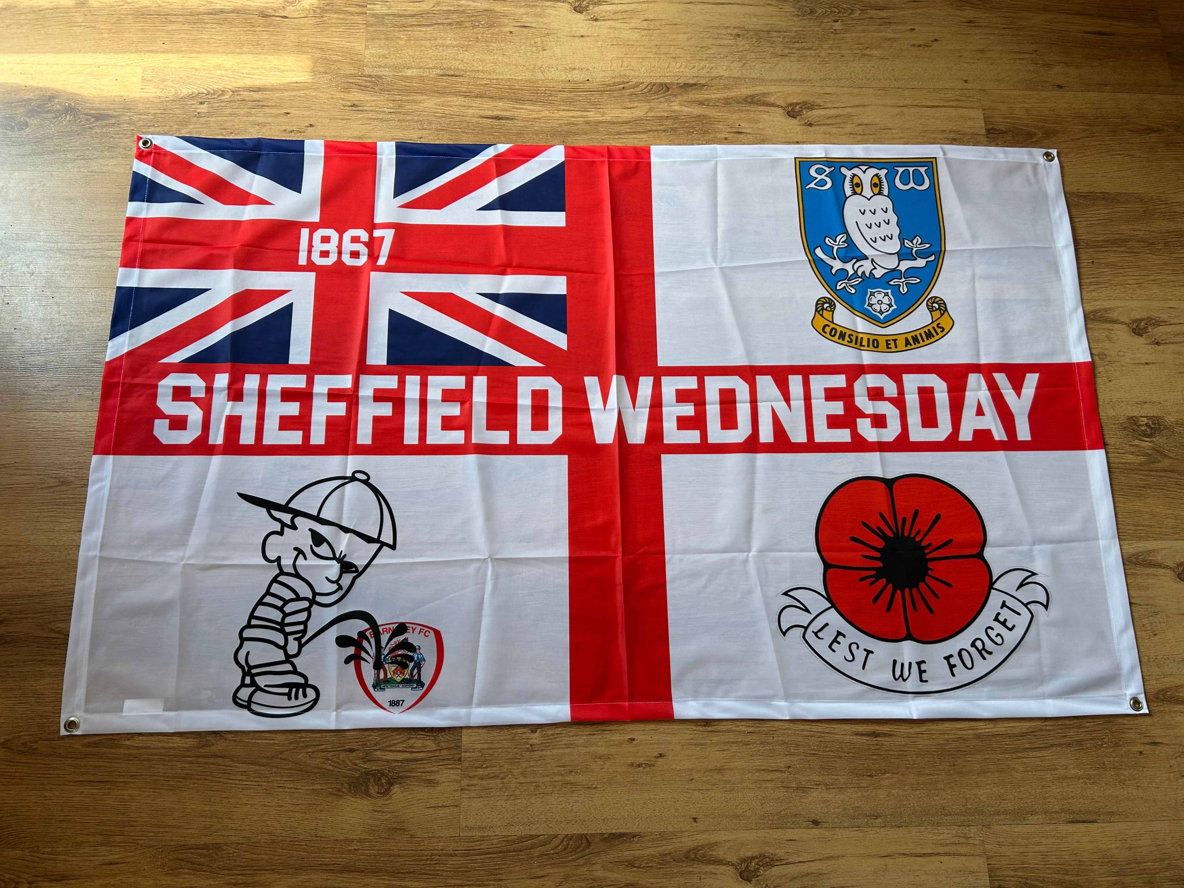 Sheffield Wednesday Flag v2 - 5x3ft