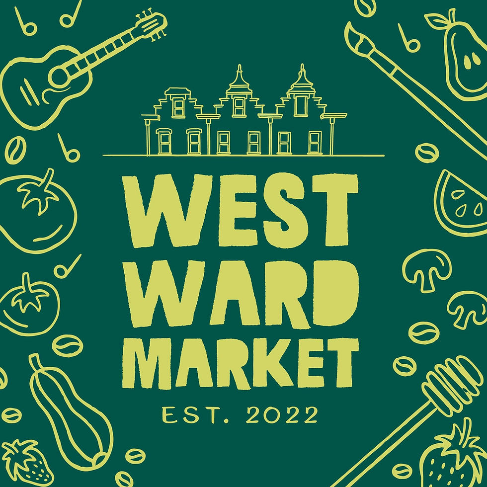 West ward market official logo icon infographic brought to you by GEDP and the Easton Farmer's Market