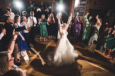 Bride dancefloor party guests friends family moment whaplode manor spalding
