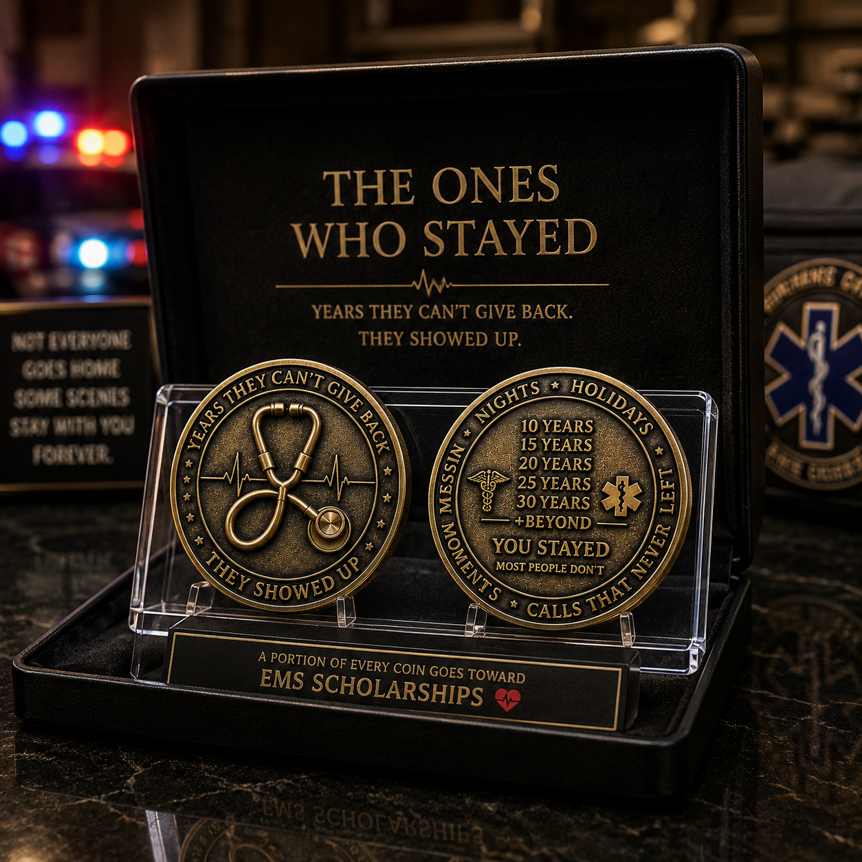 The Ones Who Stayed, EMS Years of Service Challenge Coin