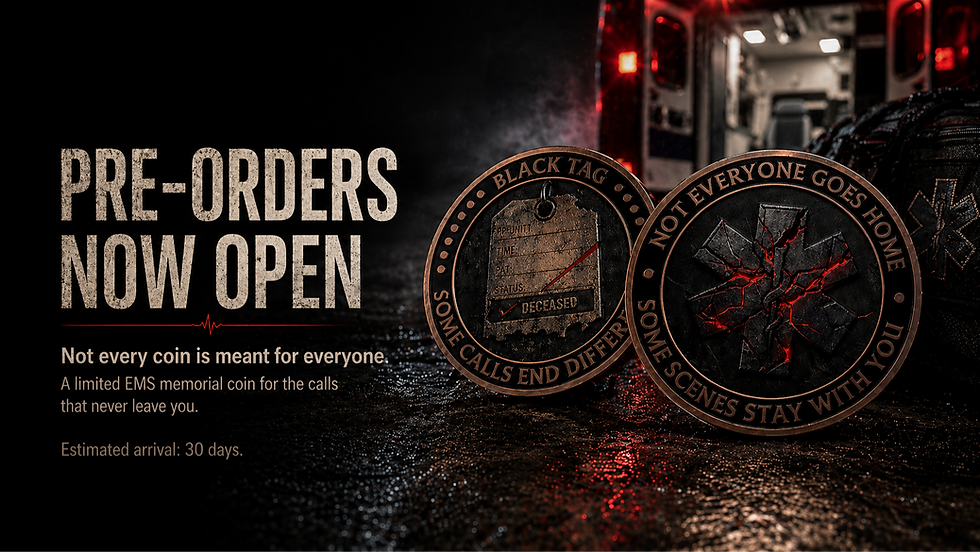 Thumbnail: Black Tag EMS Memorial Challenge Coin
