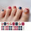 Thumbnail: Red &. Orange Floral Pedi - Premium Semi-Cured Gel Wraps
