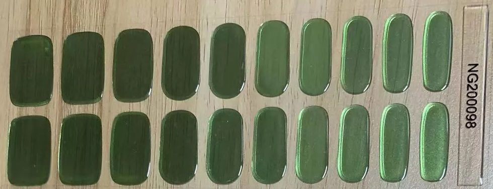 Thumbnail: Metallic Lime - Premium Semi-Cured Gel Wraps