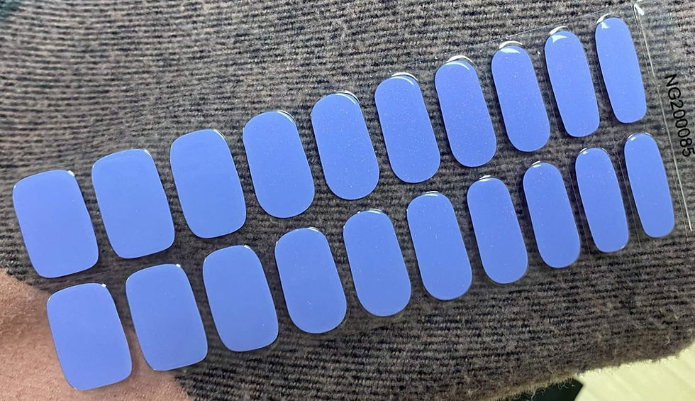 Thumbnail: Shimmering Periwinkle - Premium Semi-Cured Gel Wraps
