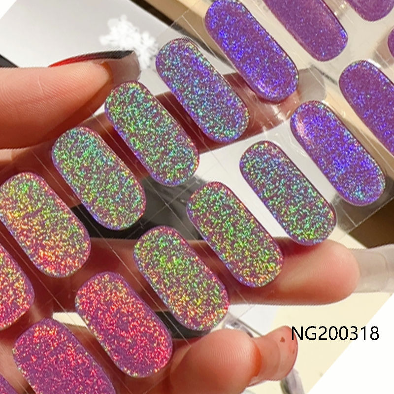 Thumbnail: Twilight Mauve Prism - Premium Semi-Cured Gel Wraps