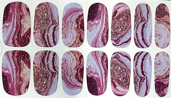 Lavender & Burgundy Marble