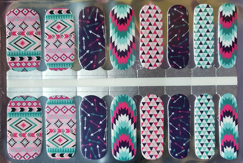 Teal & Blue Aztec