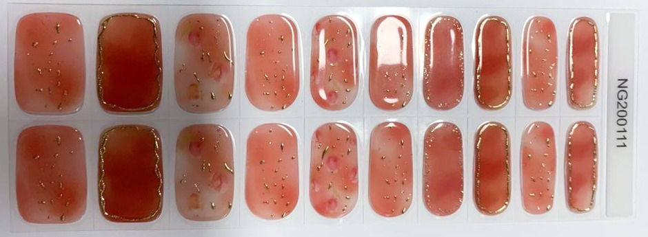 Thumbnail: Gilded Stone Marble - Premium Semi-Cured Gel Wraps