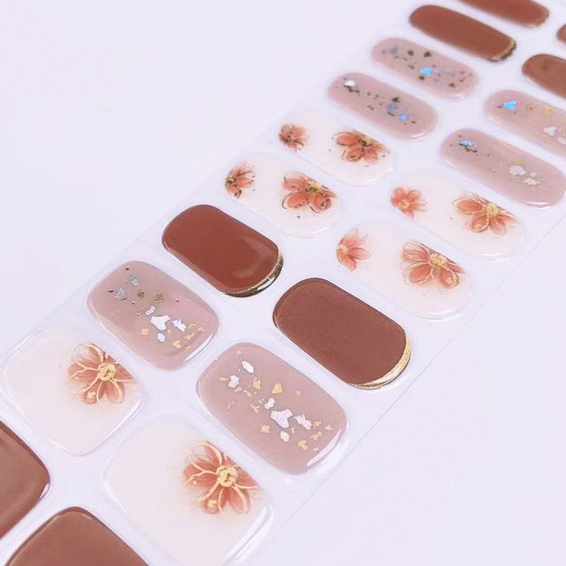 Thumbnail: Desert Floral - Premium Semi-Cured Gel Wraps