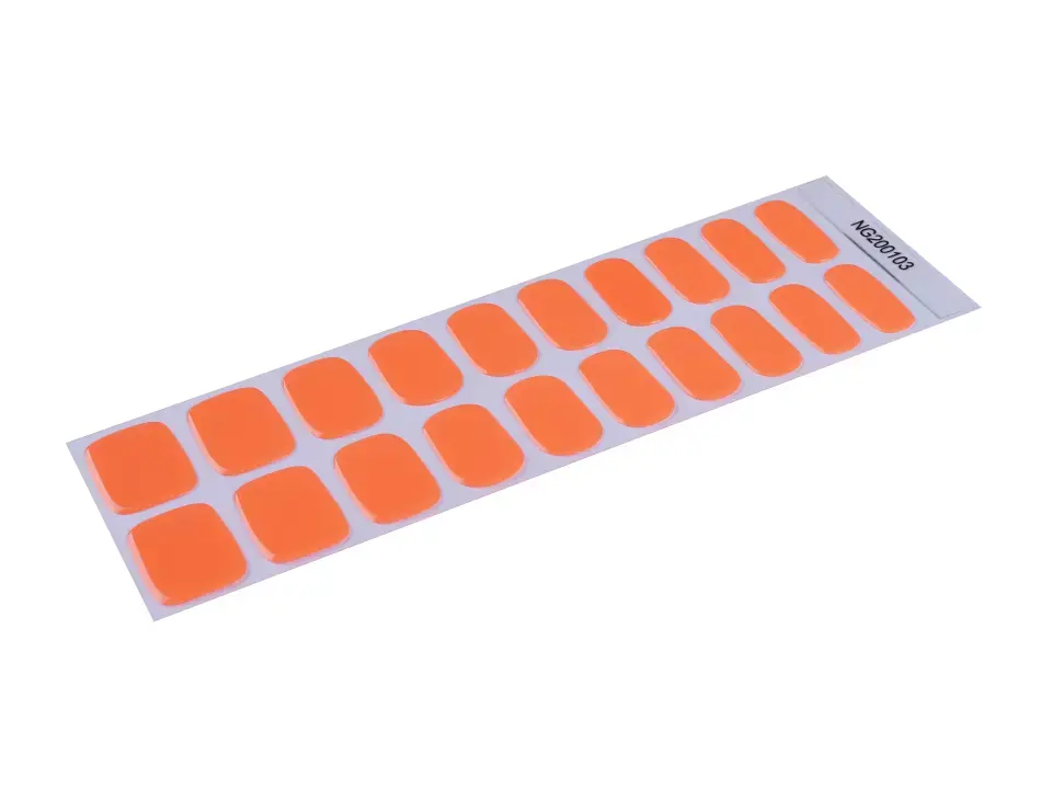 Thumbnail: Neon Orange (Glows) - Premium Semi-Cured Gel Wraps