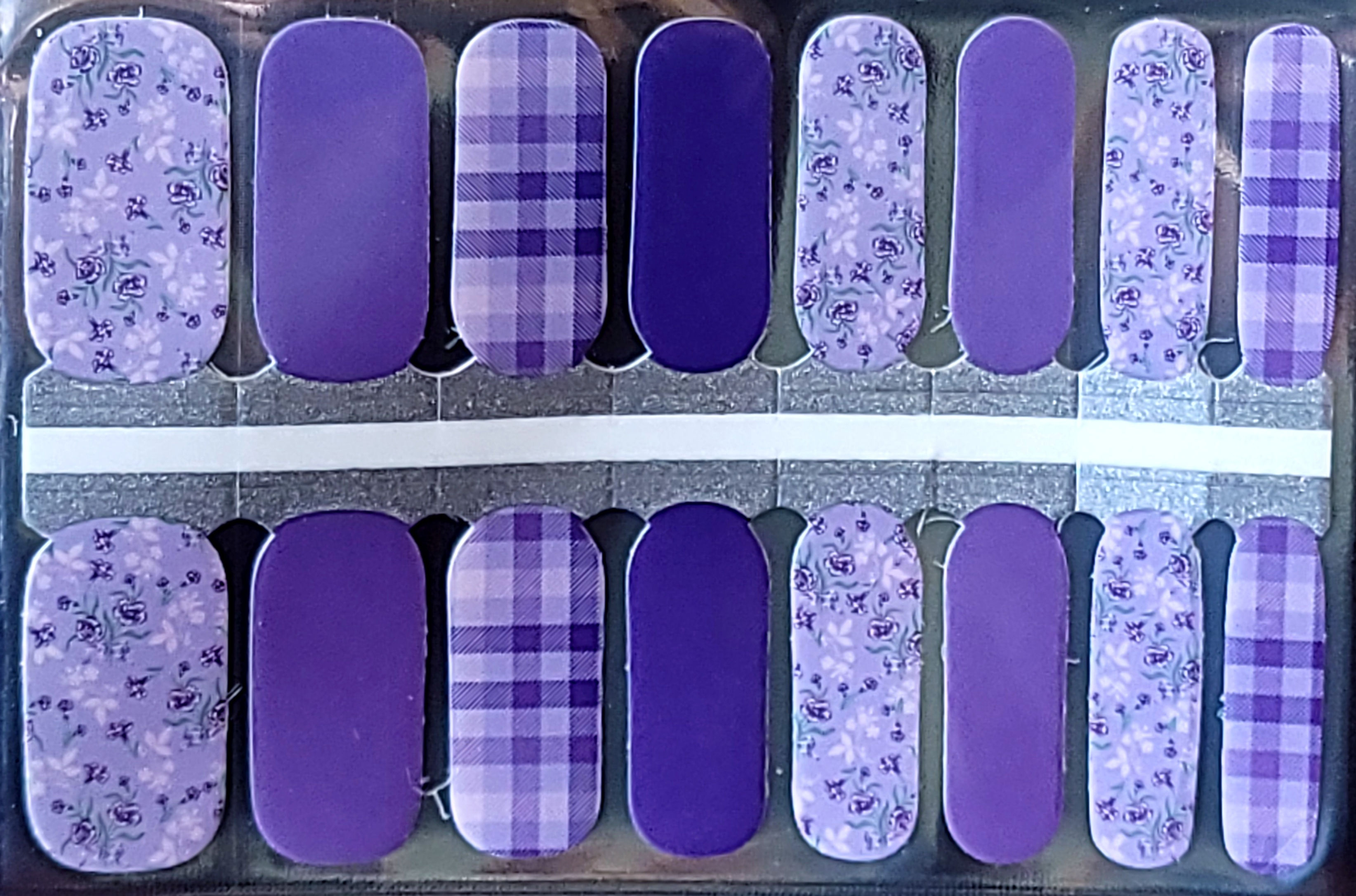 Purple Plaid & Pansies - ZB Series