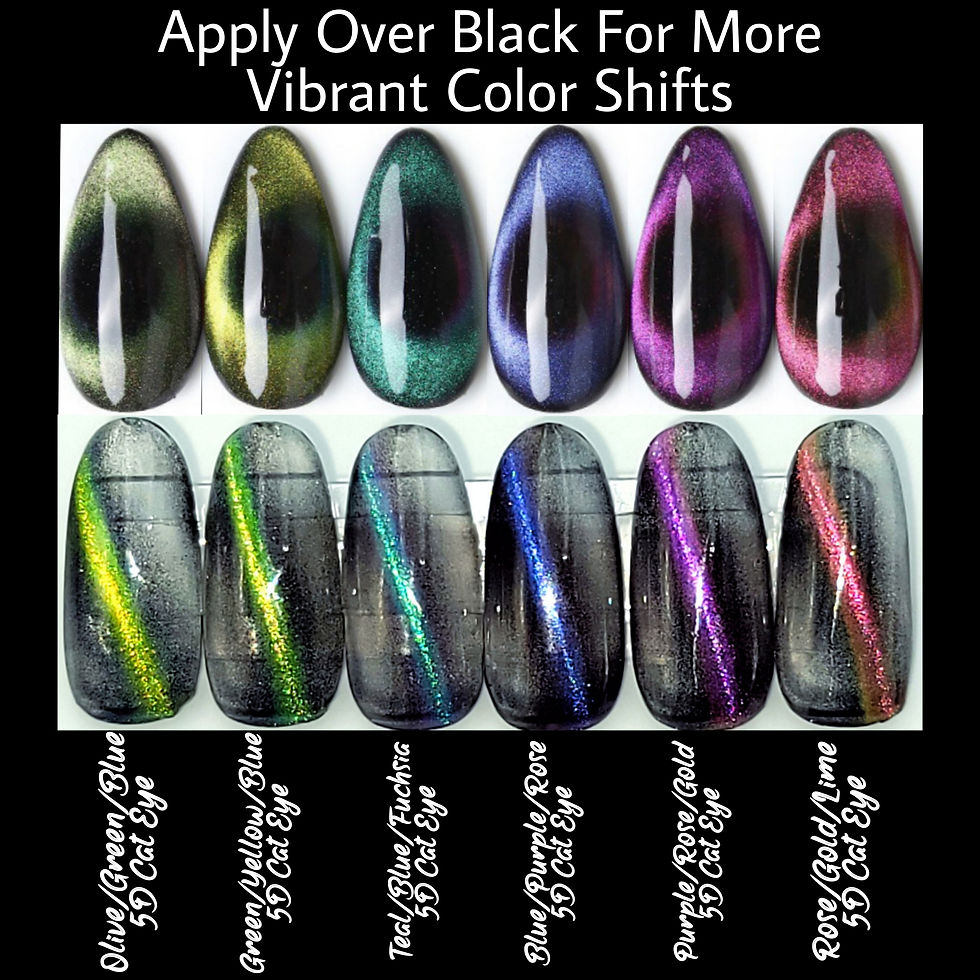 Thumbnail: Purple/Rose/Gold 5D Cat Eye - Gel Polish 7.5ml