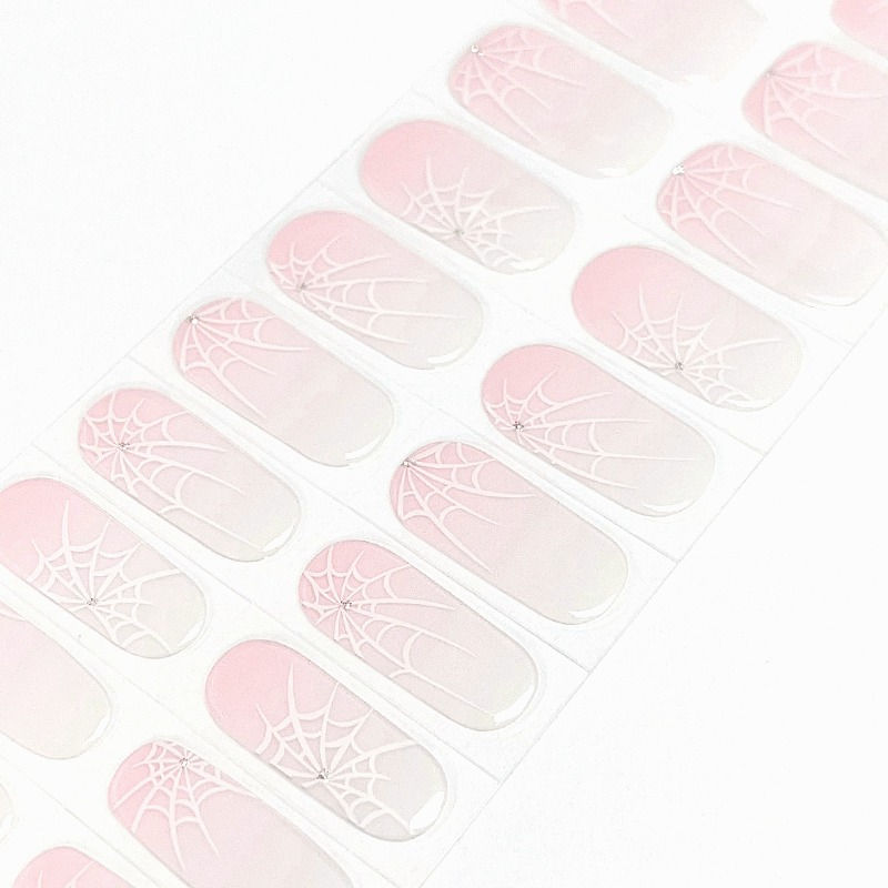 Thumbnail: Boomer Webs (Subtle Overlay) - Premium Semi-Cured Gel Wraps