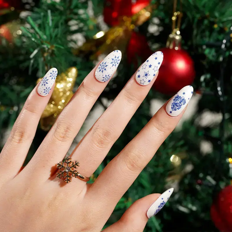 Thumbnail: Porcelain Winter  - Premium Semi-Cured Gel Wraps