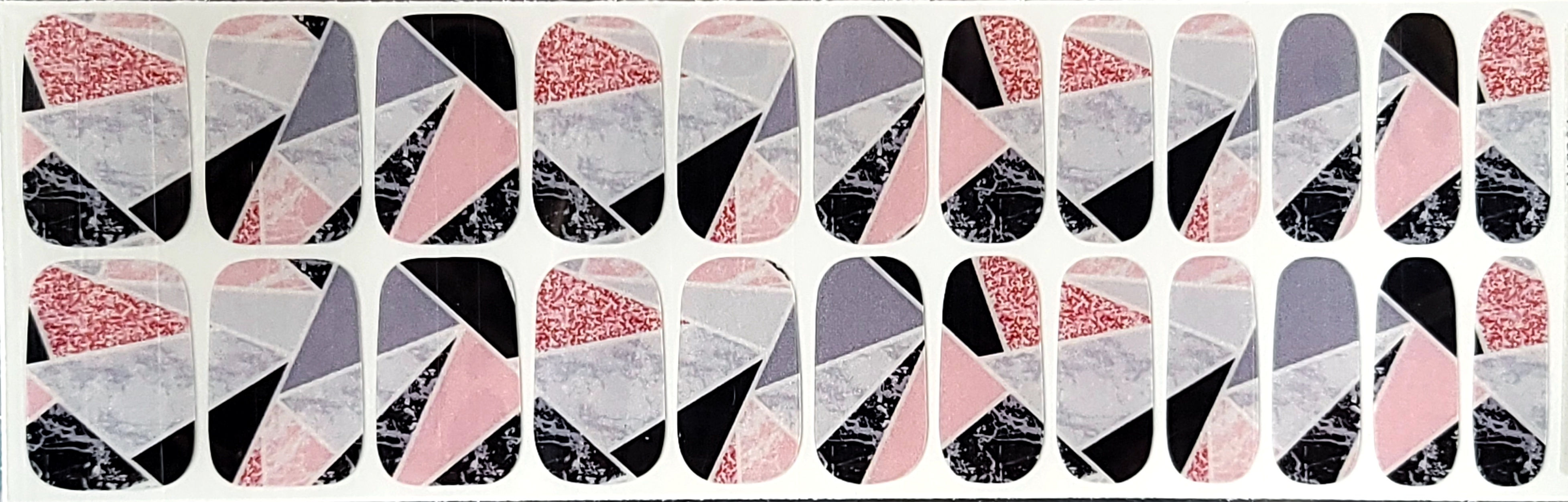 Abstract Coral & Grey Mani - AMP 24 Series