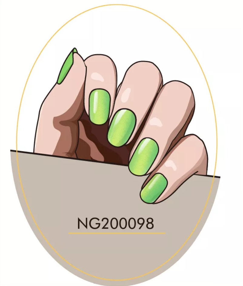 Thumbnail: Metallic Lime - Premium Semi-Cured Gel Wraps