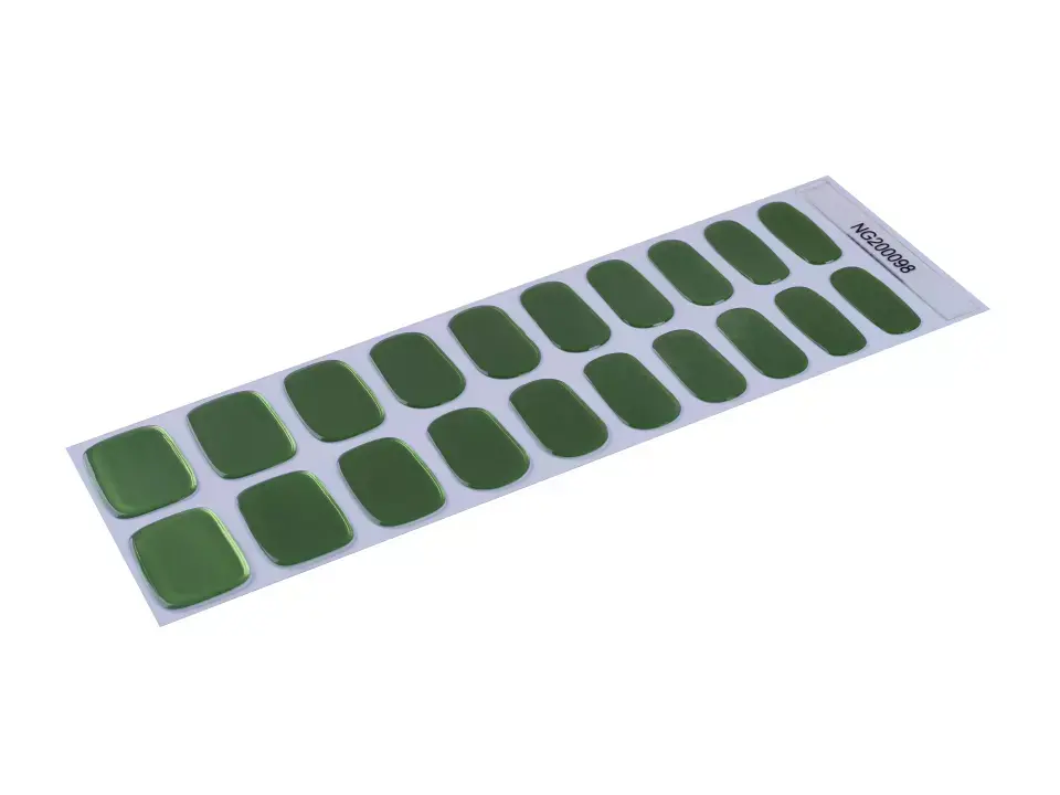 Thumbnail: Metallic Lime - Premium Semi-Cured Gel Wraps