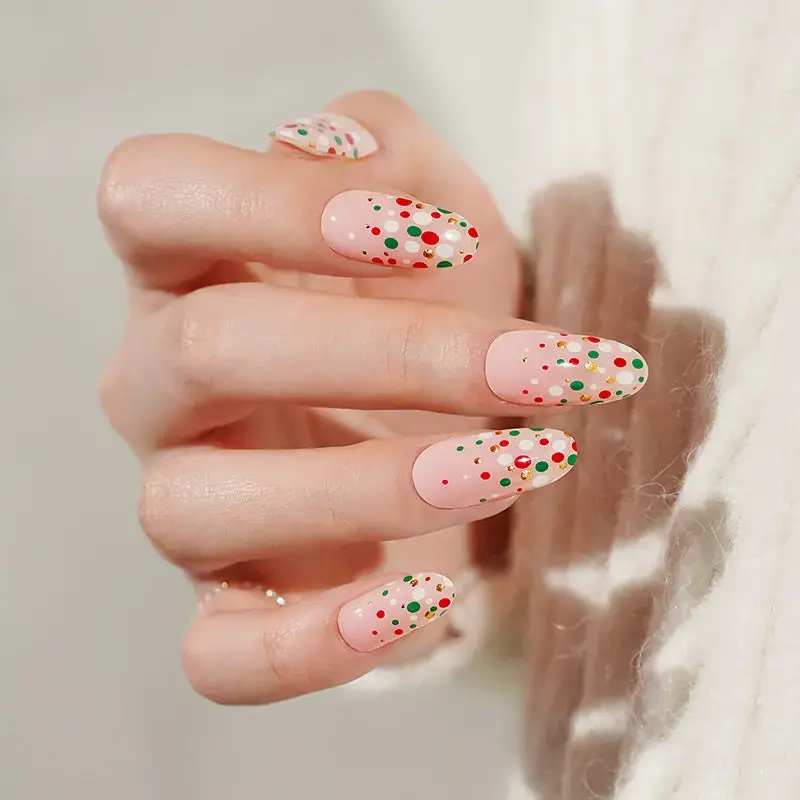 Thumbnail: Festive Dots  - Premium Semi-Cured Gel Wraps