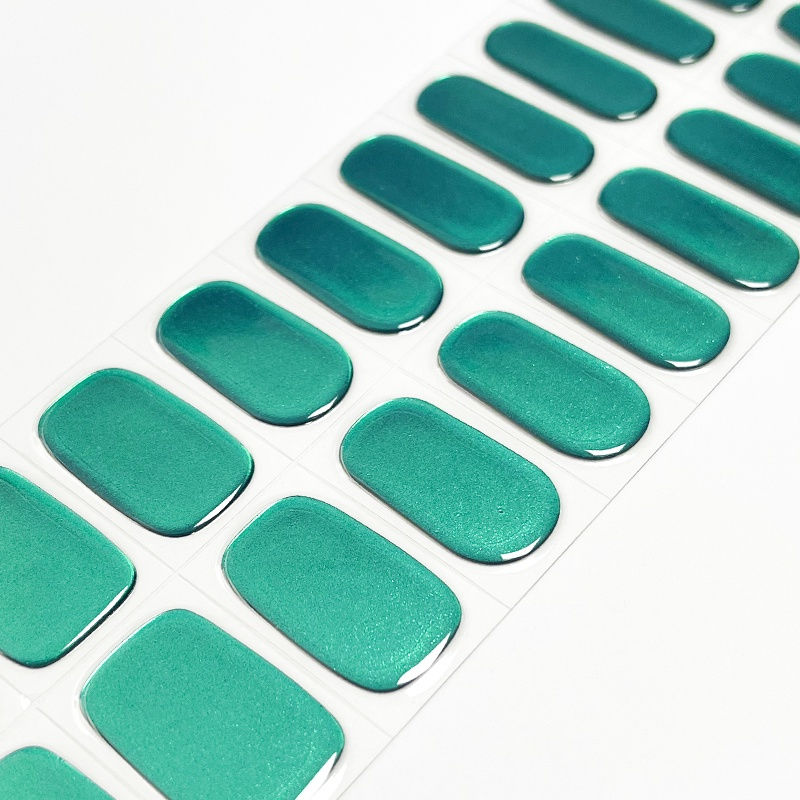 Thumbnail: Metallic Teal - Premium Semi-Cured Gel Wraps