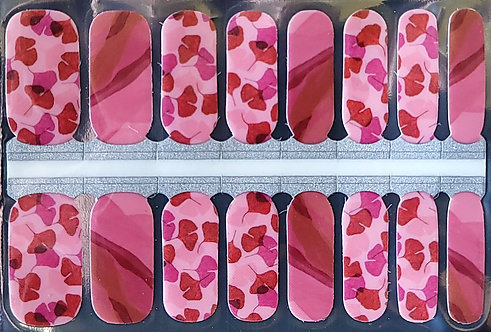 Lovely Pink Floral Marble
