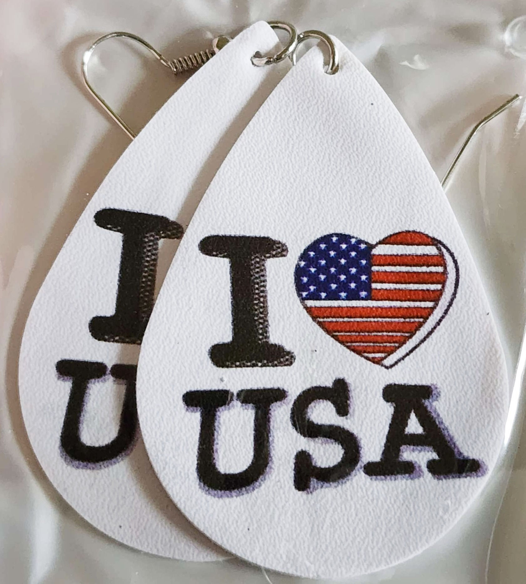 4th Of July Teardrops #4 - Earrings