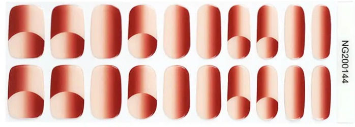 Thumbnail: Brick Red Illusion - Premium Semi-Cured Gel Wraps