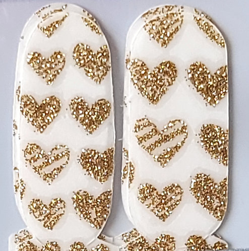 Gold Hearts Overlay - Accents