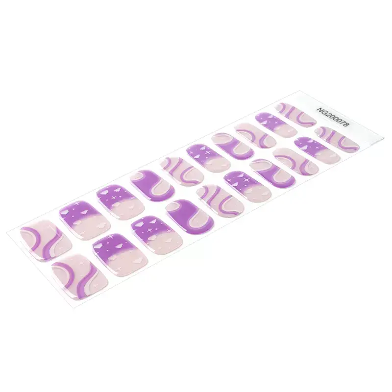 Thumbnail: Purple Sky (Semi-Sheer) - Premium Semi-Cured Gel Wraps