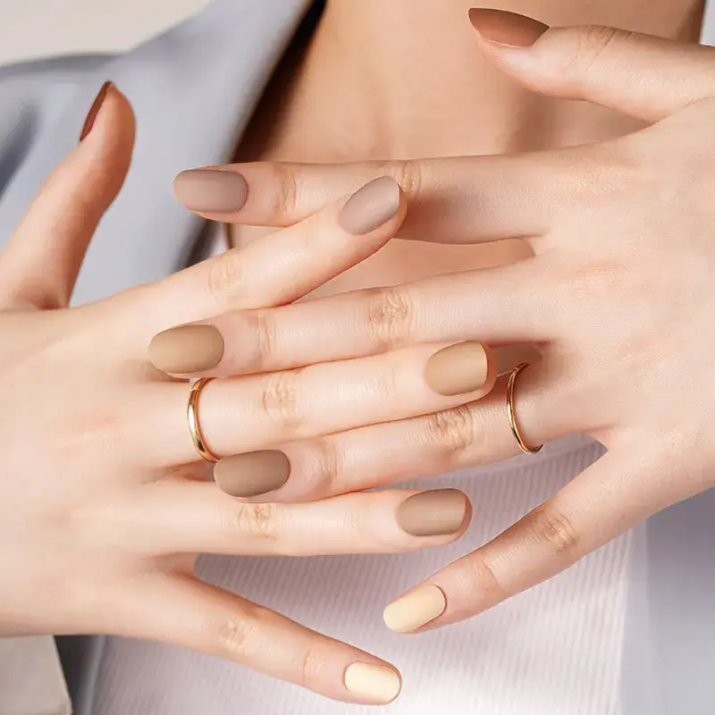 Thumbnail: Cafe Gradient (Matte) - Premium Semi-Cured Gel Wraps