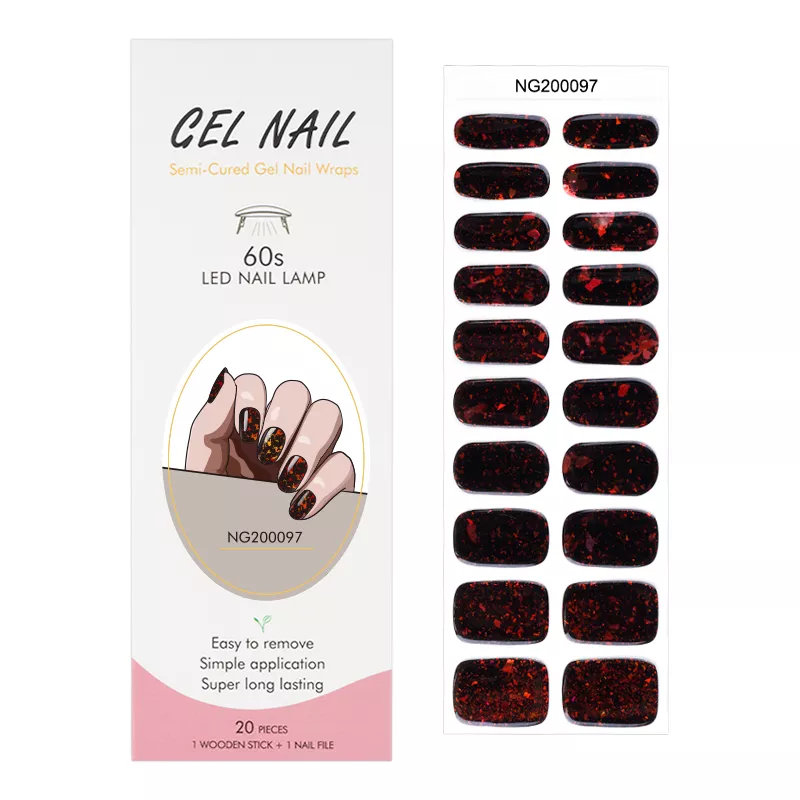 Thumbnail: Flaky Molten Lava - Premium Semi-Cured Gel Wraps