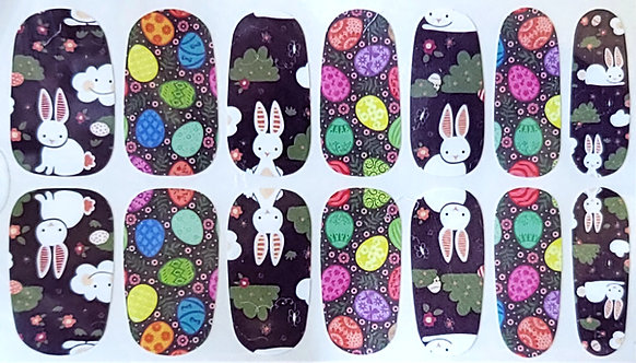 Easter Bunny & Colorful Eggs