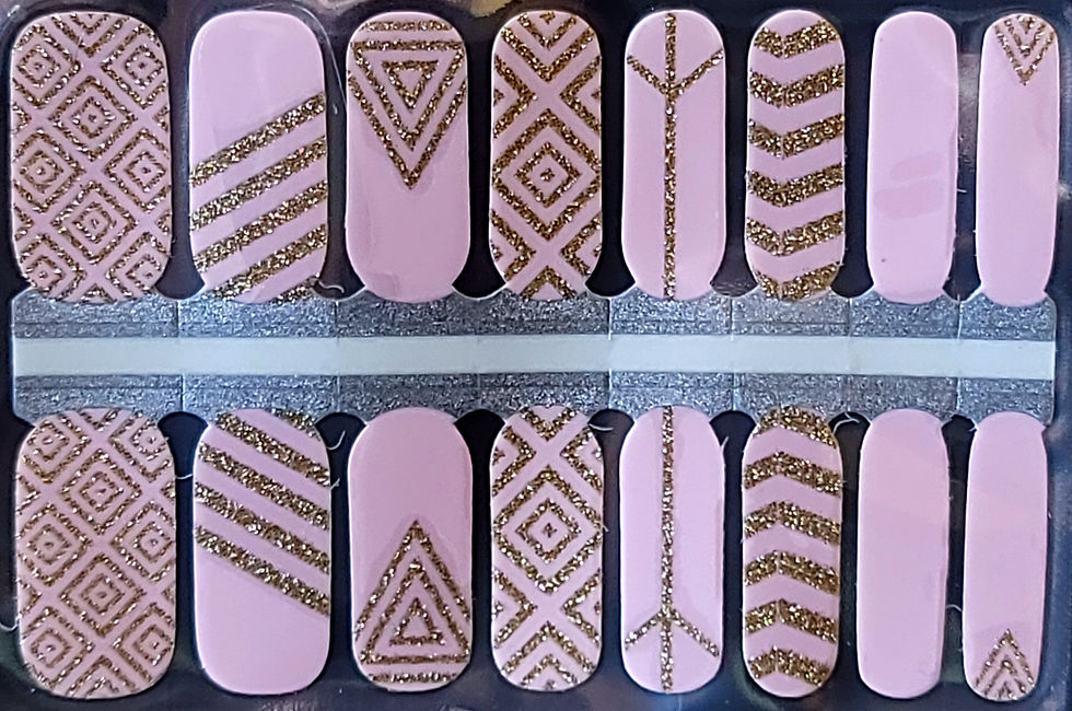 Thumbnail: Pink & Gold Glitter Geo - ZB Series