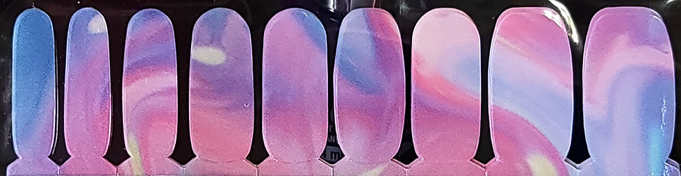 Satin Rainbow Paint Swirls