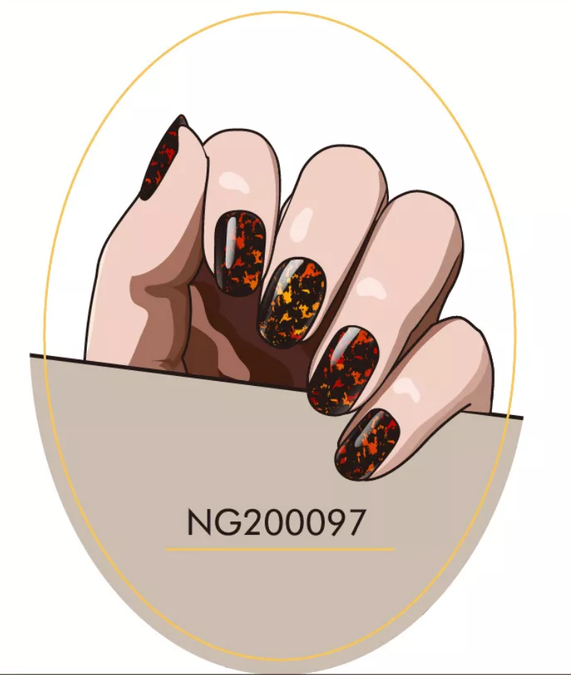 Thumbnail: Flaky Molten Lava - Premium Semi-Cured Gel Wraps