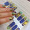 Thumbnail: Delicate Gold on Teal and Dark Blue - ZB Series