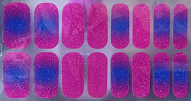 Fuchsia & Blue Gradient Glitter