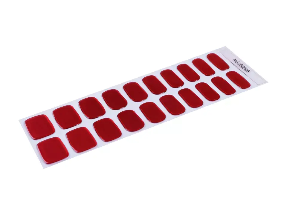 Thumbnail: Metallic Red - Premium Semi-Cured Gel Wraps